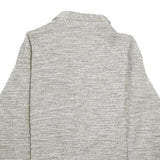 PULL & BEAR Womens Grey Button Jacket S Woven Classic Relaxed Fit Smart Casual