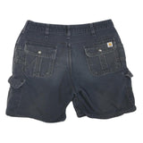 CARHARTT Womens Shorts Black Cargo Cotton Blend M W32 Durable Casual Fit