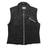 PACIFIC LINE Womens Black Zip Jacket M Viscose Blend Plain Lightweight