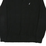 NAUTICA Mens Black Patterned Pullover Crew Neck Basic Knit XL Cotton Blend