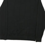 NAUTICA Mens Black Patterned Pullover Crew Neck Basic Knit XL Cotton Blend