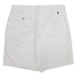 POLO RALPH LAUREN Mens Shorts White Casual Cotton L W35 Classic Lightweight