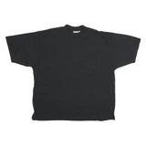 BUGLE BOY Mens Black T-Shirt L Short Sleeve Crew Neck Pocket Plain Cotton