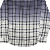 HUGO BOSS Mens Blue & White Check Shirt S Button Down Cotton Blend Casual