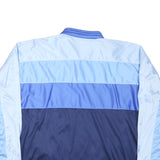 COSPO Mens Blue & Light Blue Colourblock Zip Jacket L Polyester Blend Sportswear