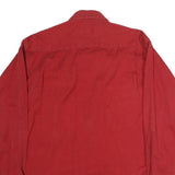 INTERNATIONAL WATERS Mens Red Casual Cotton Shirt L Button-Down Collar Long
