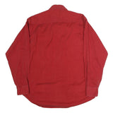 INTERNATIONAL WATERS Mens Red Casual Cotton Shirt L Button-Down Collar Long