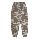 PULL & BEAR Womens Cotton Blend Camo Regular Cargo Trousers W26 L28 Elastic Hem