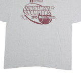 CHAMPION Mens Grey 2015 Tournament Champions Graphic T-Shirt XL Short Sleeve
