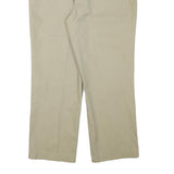DICKIES Mens Cotton Blend Beige Regular Straight Trousers W34 L27 Workwear