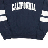 NEW YORK POPULAR Mens Navy Blue Sweatshirt California Print XL Crew Neck Long