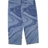 WILDFABLE Womens Jeans Blue Regular Straight Denim Light W28 L32 Unique Pattern