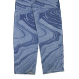 WILDFABLE Womens Jeans Blue Regular Straight Denim Light W28 L32 Unique Pattern