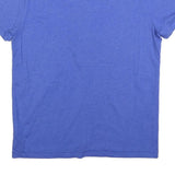 PUMA Mens Blue Plain T-Shirt L Short Sleeve Crew Neck Casual Sport
