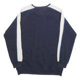 NEW BALANCE Mens Navy Blue & Cream Crew Neck XL Sweatshirt Cotton Blend Casual