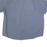 CARHARTT Mens Blue Striped Workwear Shirt XL Cotton Relaxed Fit Casual Short