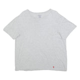POLO RALPH LAUREN Mens Grey Cotton Blend T-Shirt L Short Sleeve Round Neck
