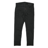 LEVI'S Mens Slim Black Denim Slim Jeans W29 L26 Classic Cotton Blend Zip