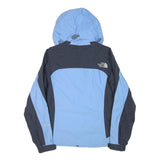 THE NORTH FACE Womens Blue & Navy Shell Jacket XS Polyester Outdoor Zip Hooded