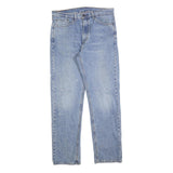 LEVI'S 505 Mens Jeans Blue Regular Straight Denim Light W34 L32 Classic Fit Zip
