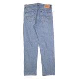LEVI'S 505 Mens Jeans Blue Regular Straight Denim Light W34 L32 Classic Fit Zip