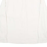 LEVI'S Womens White & Cream Cotton Blend Shirt L Casual Classic Button Up
