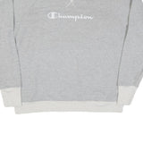 CHAMPION Mens Grey Crew Neck XL Cotton Blend Pullover Sweatshirt