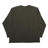 CARHARTT Mens Black & Yellow Long Sleeve Crew Neck T-Shirt 2XL Cotton Workwear