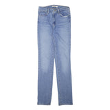 LEVI'S Womens Slim Blue Denim Jeans Cotton Blend Zip W25 L30 Classic Fit