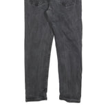 LEVI'S 502 Mens Slim Black Denim Medium W34 L26 Jeans Zip Cotton Blend