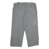 Mens Grey Cotton Regular Fit Button Closure Trousers W36 L26 Casual Workwear
