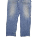 DICKIES Mens Jeans Blue Regular Straight Denim Medium W40 L34 Workwear Zip
