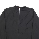 STARTER Mens Black Zip Jacket M Polyester Blend Plain Lightweight Casual