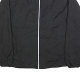 STARTER Mens Black Zip Jacket M Polyester Blend Plain Lightweight Casual