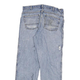 DICKIES Mens Regular Fit Blue Denim Jeans W34 L30 Casual Workwear Zip Closure