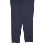 ESPIRIT Womens Navy Slim Fit Trousers Cotton Blend Zip W32 L30 Casual Workwear