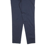 ESPIRIT Womens Navy Slim Fit Trousers Cotton Blend Zip W32 L30 Casual Workwear