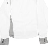 THE NORTH FACE Womens White & Grey Zip Fleece Jacket M Polyester Outdoor Active