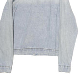 ONLY Womens Blue Denim Button Cotton Jacket L Casual Lightweight Classic