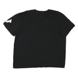 TRUE RELIGION Mens Black V-Neck T-Shirt L Cotton Blend Logo Graphic