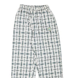 WHAT Womens Polyester Blend White & Grey Relaxed Drawstring Trousers W22 L25