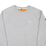 ALPHA INDUSTRIES Mens Grey Cotton Blend Crew Neck S Sweatshirt Casual Pullover