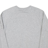 ALPHA INDUSTRIES Mens Grey Cotton Blend Crew Neck S Sweatshirt Casual Pullover