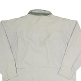 Mens Beige Cotton Button Jacket XL Casual Plain Lightweight Fall Outerwear