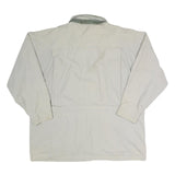 Mens Beige Cotton Button Jacket XL Casual Plain Lightweight Fall Outerwear