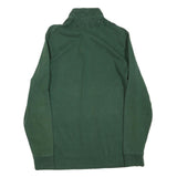 POLO RALPH LAUREN Mens Green Long Sleeve Plain M Cotton Blend Polo Shirt