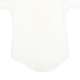 VAN HEUSEN Mens White Plain Short Sleeve Shirt S Cotton Button Collar Casual