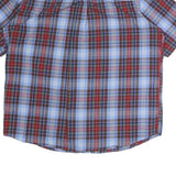 CHAPS Mens Blue & Red Check Shirt XL Button Down Cotton Casual Fashion