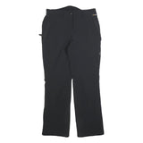 JACK WOLFSKIN Womens Polyester Blend Black Regular Fit Straight Leg Trousers W28