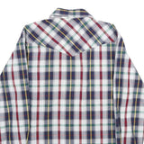 WRANGLER Mens Blue Red Green Check Shirt M Long Sleeve Cotton Blend Casual